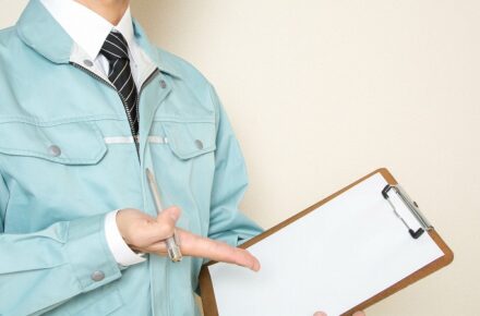 作業服の人